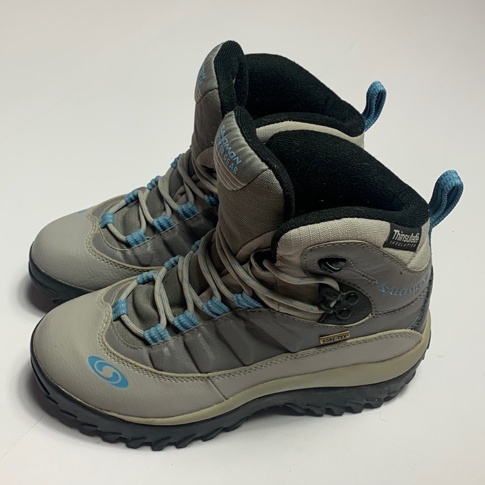 Salomon Winter Wear Snow Boots Gray Women’s Size 6.5